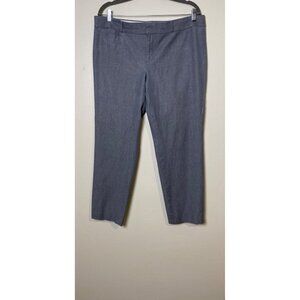 Banana Republic Sloan Women Pants Size 14 Gray Viscose Blend Office Casual